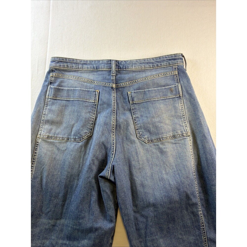 Pilcro by Anthropologie The Kenna High-Rise Heritage Barrel Jeans 32 Denim - Picture 6 of 11